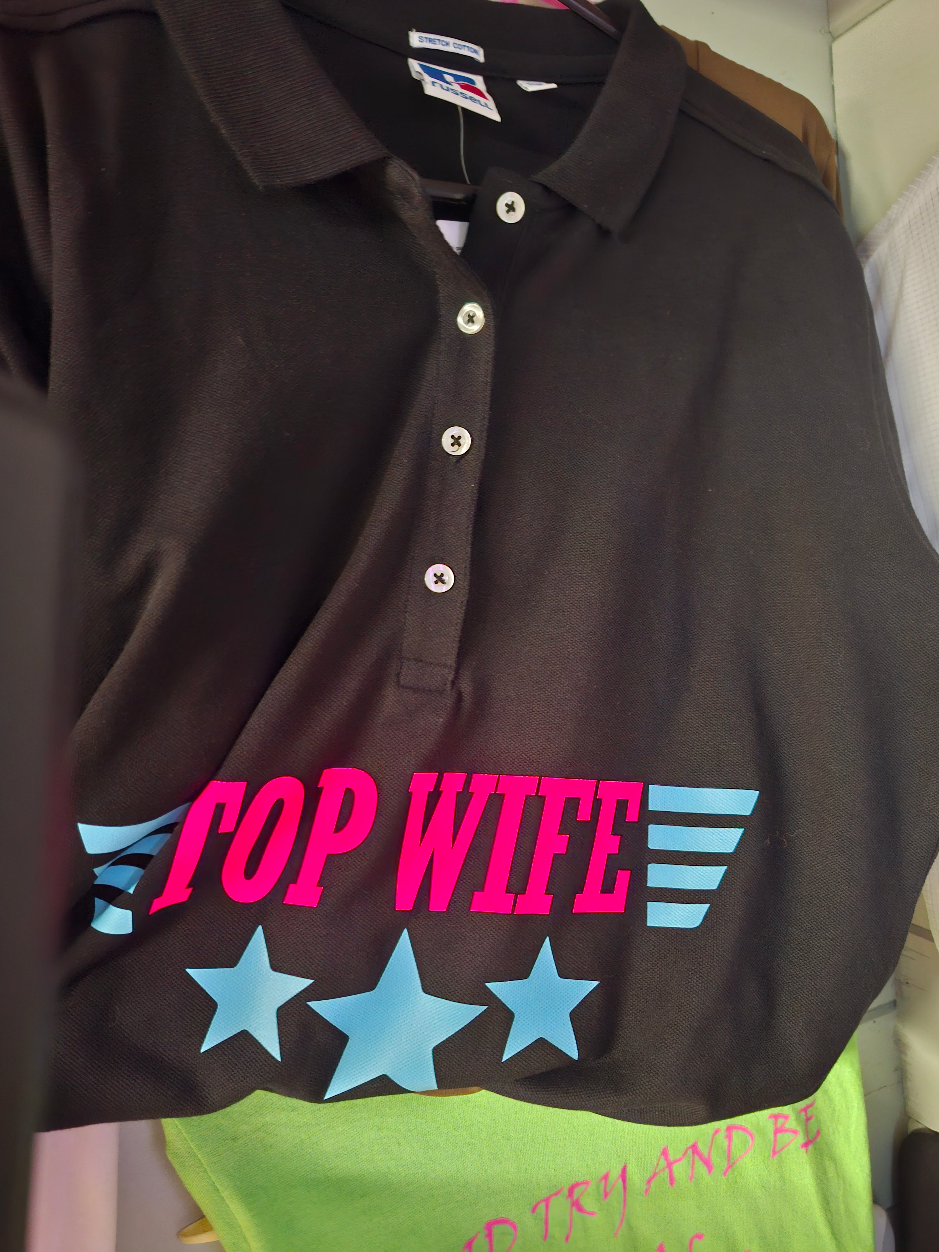 SHORT SLEVE POLO SHIRT TOP MUM