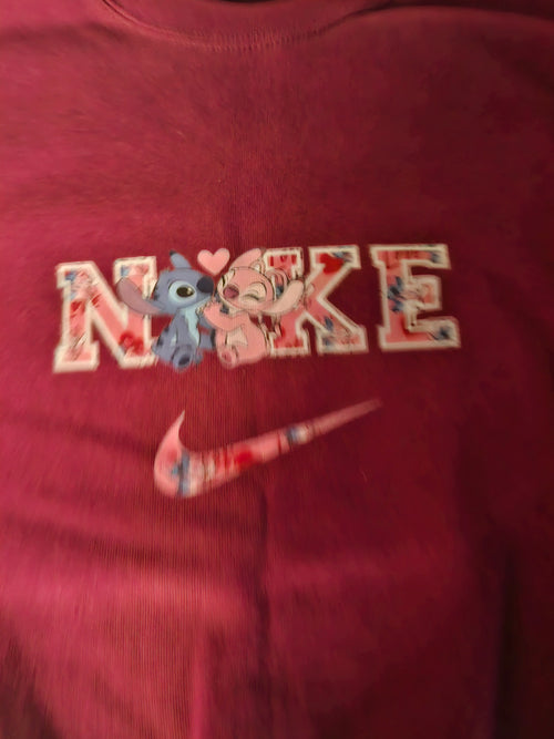 FRUIT OF THE LOOM JUMPER SIZE LARGE WITH STITCH AND TICK LOGO